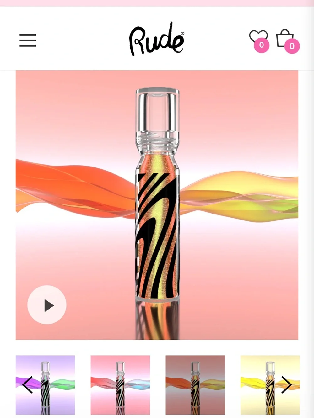Rude Hypnotic Hyper Liquid Eyeshadow - Holographic color pandemonium